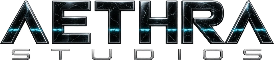Aethra Studios wordmark, transparent